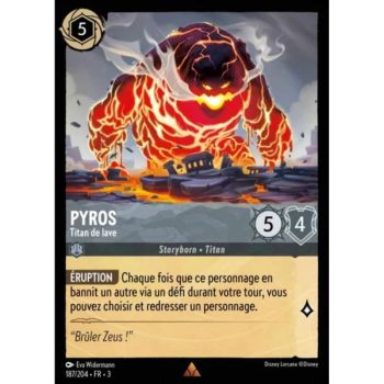 Item Pyros, Titan de lave - 187/204 - ITI - Les Terres d'Encres - Brillante - Premium - Français