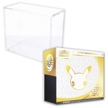 Lot - 1 ETB Méga-Évolution : 30e anniversaire [ME05.5] + 1 Vitrine Plexiglass ETB Phoenix Shield