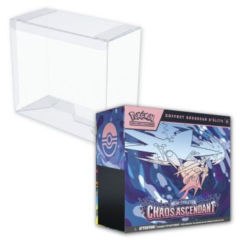 Lot - 1 ETB Méga-Évolution : Chaos Ascendant [ME04] + 1 Protection ETB Pokémon Plastique Semi-Rigide