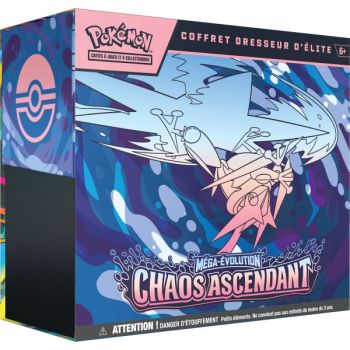 Lot - 1 ETB Méga-Évolution : Chaos Ascendant [ME04] + 1 Protection ETB Pokémon Plastique Semi-Rigide