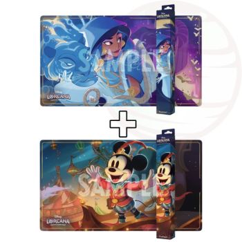 Lot de 2 Tapis de Jeux - Chapitre 10 : Lueurs des Profondeurs - Disney Lorcana - Set 10 - Scellé