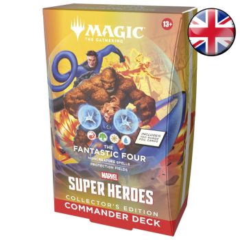 Lot de 4 Decks Commander Edition Collector - Marvel Super Heroes - Magic The Gathering - FR