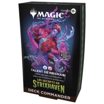 Lot de 5 Decks Commander - Les Secrets de Strixhaven - Magic The Gathering - FR