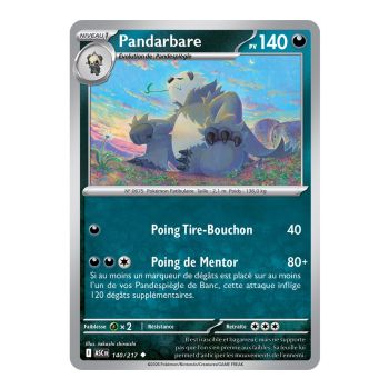 Item Pandarbare - Reverse Pokéball 140/217 - ME02.5 - Pokémon - Méga-Évolution Héros Transcendants