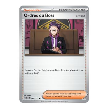 Item Ordres du Boss - Peu Commune 183/217 - ME02.5 - Pokémon - Méga-Évolution Héros Transcendants