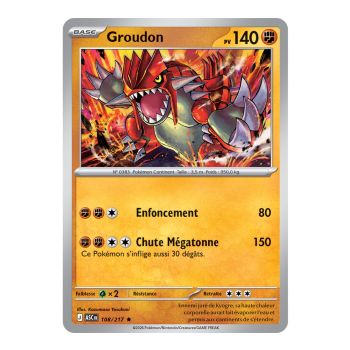 Item Groudon - Reverse 108/217 - ME02.5 - Pokémon - Méga-Évolution Héros Transcendants