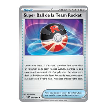Item Super Ball de la Team Rocket - Reverse 205/217 - ME02.5 - Pokémon - Méga-Évolution Héros Transcendants