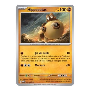 Item Hippopotas - Commune 39/88 - ME03 - Pokémon - Méga-Évolution Équilibre Parfait