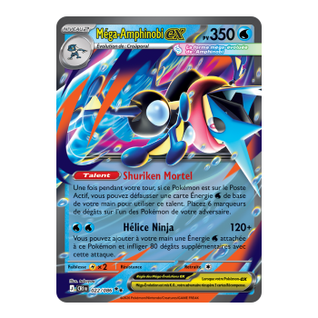 Méga-Amphinobi-ex - Double Rare 22/86 - ME04 - Pokémon - Méga-Évolution Chaos Ascendant