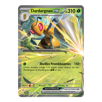 Dardargnan-ex - Double Rare 3/86 - ME04 - Pokémon - Méga-Évolution Chaos Ascendant