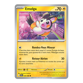 Emolga - Commune 30/86 - ME04 - Pokémon - Méga-Évolution Chaos Ascendant