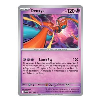 Deoxys - Reverse 32/86 - ME04 - Pokémon - Méga-Évolution Chaos Ascendant