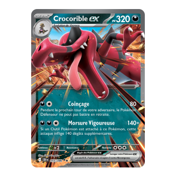 Crocorible-ex - Double Rare 55/86 - ME04 - Pokémon - Méga-Évolution Chaos Ascendant