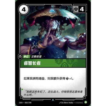 Item Wizened Elder - Uncommon 065/298 - OGN - Rifbound TCG en Chinois