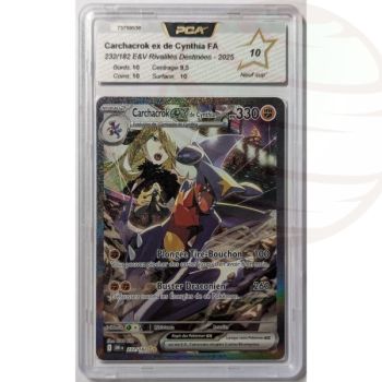 Item [PCA 10 - Neuf Sup'] - Carte Gradée - Carchacrok ex de Cynthia ex 232/182 - E&V Rivalités Destinées - 2025 - Pokémon - Français