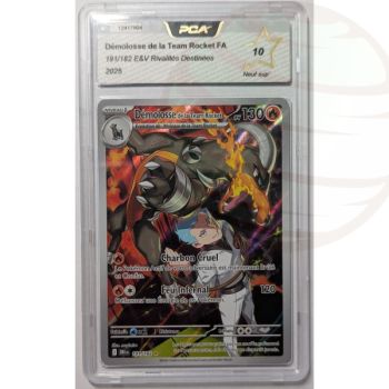 Item [PCA 10 - Neuf Sup'] - Carte Gradée - Démolosse de la Team Rocket FA 191/182 - E&V Rivalités Destinées - 2025 - Pokémon - Français