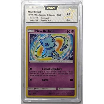 Item [PCA 9,5 - Neuf] - Carte Gradée - Mew Brillant 40/73 - S&L Légendes Brillantes - 2017 - Pokémon - Français