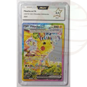 Item [PCA 9,5 - Neuf] - Carte Gradée - Pikachu ex 238/191 - E&V Etincelles Déferlantes - 2024 - Pokémon - Français