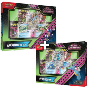 photo Lot de 2 Coffret Écarlate et Violet : Fable Nébuleuse Hyporoi-EX & Amphinobi-EX -[SV06.5 - EV06.5] - Pokémon - FR
