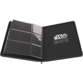 Premium Album Zip - 18-Pocket Noir - Star Wars Unlimited - Gamegenic - 360 Emplacements