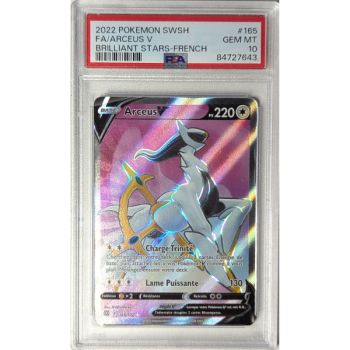 [PSA 10 - Gem Mint] - Carte Gradée - Arceus VSTAR 165/172 - Epee & Bouclier : Stars Etincelantes - 2022 - Pokémon - Français