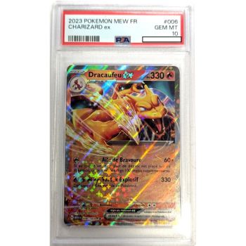 [PSA 10 - Gem Mint] - Carte Gradée - Dracaufeu EX 006/165 - Ecarlate & Violet : Pokémon 151 - 2023 - Pokémon - Français