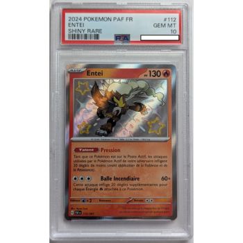 [PSA 10 - Gem Mint] - Carte Gradée - Entei 112/091 - Ecarlate & Violet : Destinées à Paldéa - 2024 - Pokémon - Français