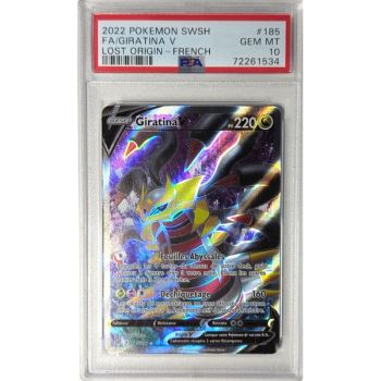 [PSA 10 - Gem Mint] - Carte Gradée - Giratina V 185/196 - Epee & Bouclier : Origine Perdue - 2022 - Pokémon - Français