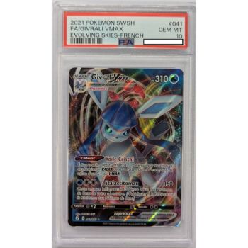 [PSA 10 - Gem Mint] - Carte Gradée - Givrali VMAX 041/203 - Epee & Bouclier : Evolution Céleste - 2021 - Pokémon - Français