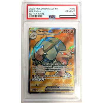 [PSA 10 - Gem Mint] - Carte Gradée - Grolem EX 189/165 - Ecarlate & Violet : Pokémon 151 - 2023 - Pokémon - Français