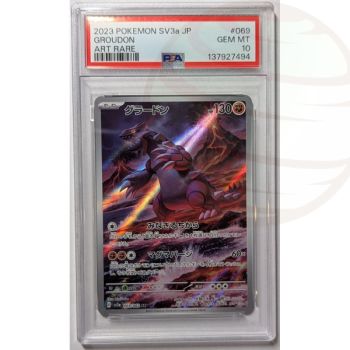 Item [PSA 10 - Gem Mint] - Carte Gradée - Groudon AR 069/062 - SV3a Raging Surf - 2023 - Pokémon - Japonais