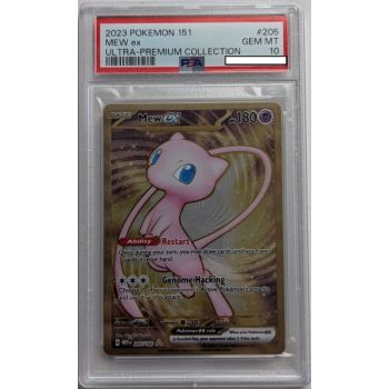 [PSA 10 - Gem Mint] - Carte Gradée - Mew EX 205/165 (Metal) - Promo - 2023 - Pokémon - Anglais