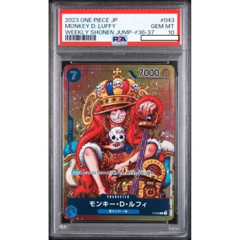 [PSA 10 - Gem Mint] - Carte Gradée - Monkey.D.Luffy P-043 - Weekly Shonen Jump #36-37 - 2023 - One Piece - Japonais