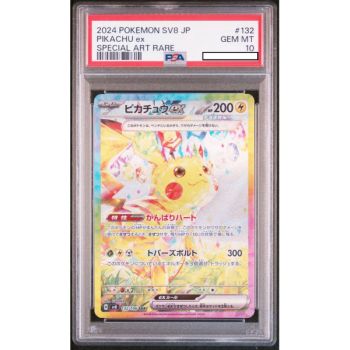 Item [PSA 10 - Gem Mint] - Carte Gradée - Pikachu ex 132/106 SAR Super Electrical Breaker SV8 - 2024 - Pokémon - Japonais