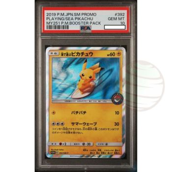 Item [PSA 10 - Gem Mint] - Carte Gradée - Pikachu Playing/Sea 392/SM-P MY251 Booster Pack 2019 - Pokémon - Japonais