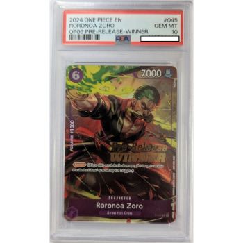 [PSA 10 - Gem Mint] - Carte Gradée - Roronoa Zoro (Pre-Release Winner) - Promo - 2024 - One Piece - Anglais