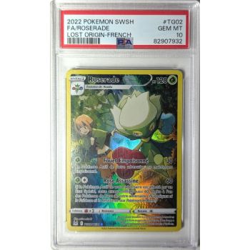 [PSA 10 - Gem Mint] - Carte Gradée - Roserade TG02/TG30 - Epee & Bouclier : Origine Perdue - 2022 - Pokémon - Français