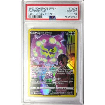 [PSA 10 - Gem Mint] - Carte Gradée - Spiritomb TG09/TG30 - Epee & Bouclier : Origine Perdue - 2022 - Pokémon - Français