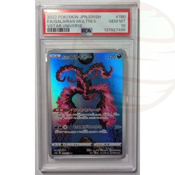 Item [PSA 10 - Gem Mint] - Carte Gradée - Sulfura de Galar AR 190/172 - S12a VStar Universe - 2022 - Pokémon - Japonais