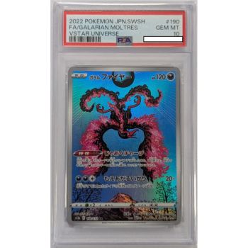 [PSA 10 - Gem Mint] - Carte Gradée - Sulfura de Galar AR 190/172 - S12a VStar Universe - 2022 - Pokémon - Japonais