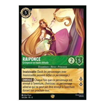 Item Raiponce, Grimpeuse en haute altitude - 101/204 - ROJ - Le Règne de Jafar - Brillante - Premium - Français