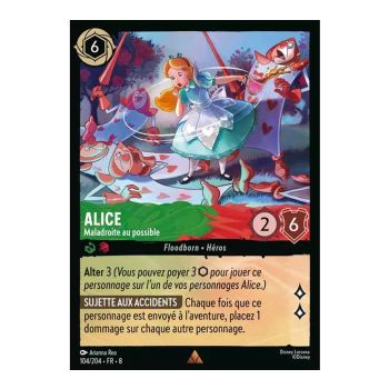 Item Alice, Maladroite au possible - 104/204 - ROJ - Le Règne de Jafar - Brillante - Premium - Français