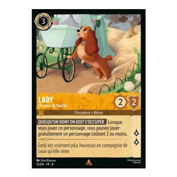 photo Lady, Chienne de famille - 11/204 - ROJ - Le Règne de Jafar - Rare - Français