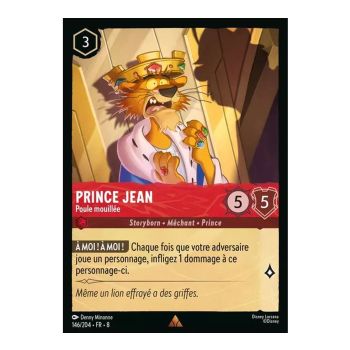 Item Prince Jean, Poule mouillée - 146/204 - ROJ - Le Règne de Jafar - Brillante - Premium - Français