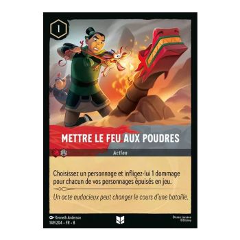 Item Mettre le feu aux poudres - 149/204 - ROJ - Le Règne de Jafar - Brillante - Premium - Français