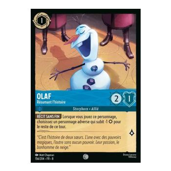 Item Olaf, Résumant l'histoire - 156/204 - ROJ - Le Règne de Jafar - Brillante - Premium - Français