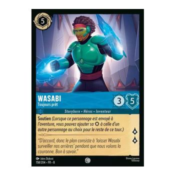 Item Wasabi, Toujours prêt - 158/204 - ROJ - Le Règne de Jafar - Commune - Français