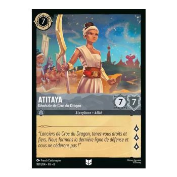 Item Atitaya, Générale de Croc du Dragon - 181/204 - ROJ - Le Règne de Jafar - Brillante - Premium - Français