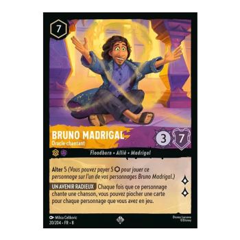 Item Bruno Madrigal, Oracle chantant - 20/204 - ROJ - Le Règne de Jafar - Super Rare - Français