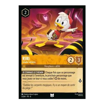 Item Riri, Leader sérieux - 3/204 - ROJ - Le Règne de Jafar - Brillante - Premium - Français